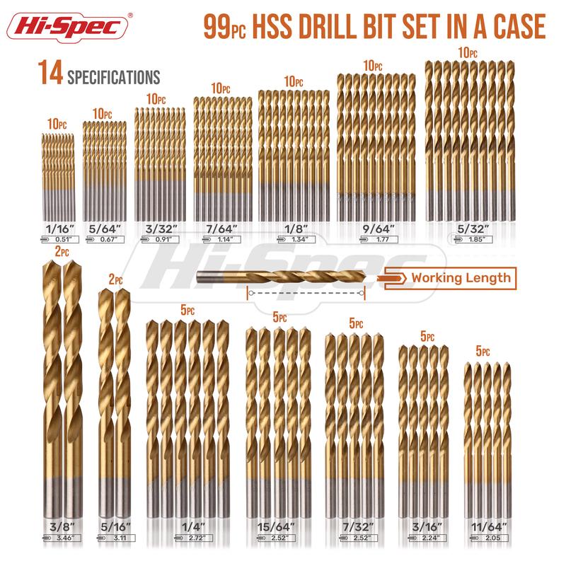 Krebba™ 99-Piece Pro Drill Bit Set
