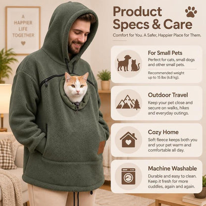 Krebba™ CozyPaws Pet Pouch Hoodie